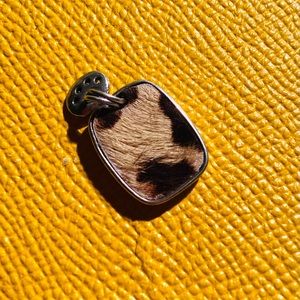 Silver 925 charm with cowhide stamped HAVANA